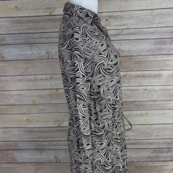 LIZ LANGE MATERNITY Brown and Beige Abstract Dress - Picture 6 of 8